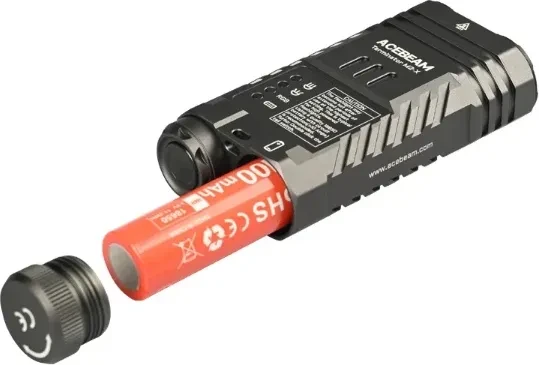 AceBeam Terminator M2-X EDC Taschenlampe grau