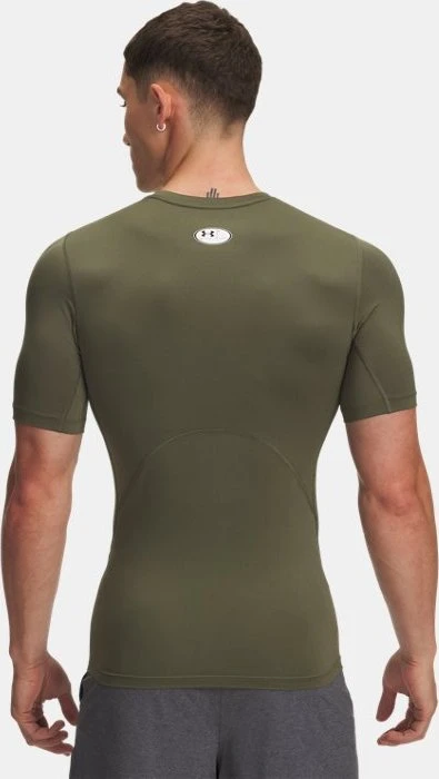 Under Armour HeatGear Armour Funktionsshirt kurzarm carbon heather/black (Herren)