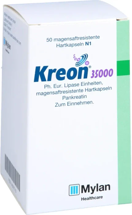 Kreon 35.000 Ph.Eur.Lipase Einheiten magensaftresistent Hartkapseln, 50 Stück