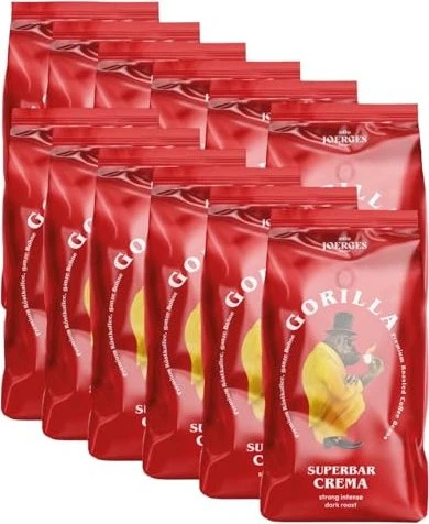 Espresso Gorilla Super Bar Crema Kaffeebohnen, 12.00kg (12x 1.00kg)