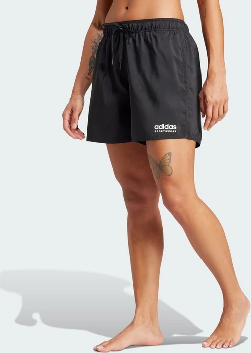 adidas Branded Beach Badeshorts schwarz/weiß (Damen)