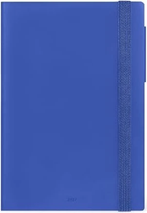Legami Terminplaner für 12 Monate Medium 2027, 120x180mm, liniert, Kunststoff-Cover, Eclectic Blue, 160 Blatt