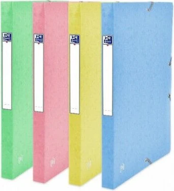 Oxford Top File+ Sammelbox pastell, 25mm, A4, farbig sortiert, 4er-Set
