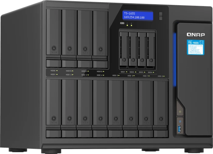 QNAP QuTS hero Turbo Station TS-1655-8G, 8GB RAM, 2x RJ-45 2.5GBase-T, 4x USB-A 3.0