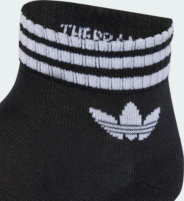 adidas 3-Streifen Ankle Socken black/ash blue/signal green, 3 Paare