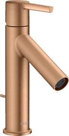 Hansgrohe Axor Starck Einhebel-Waschtischmischer 100 CoolStart mit Hebelgriff und Zugstangen-Ablaufgarnitur brushed bronze
