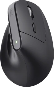 Trust Bayo+ Multidevice Ergonomic Wireless Mouse schwarz, ECO zertifiziert, USB/Bluetooth
