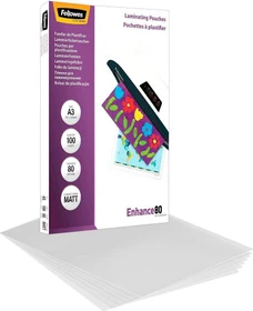 Fellowes Laminierfolien, A3, 2x 80µm, matt, 100 Stück