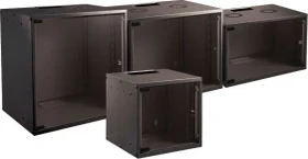 EFB Elektronik Basic Wandgehäuse 15HE, Sicherheitsglastür, IP2X, schwarz, 450mm tief