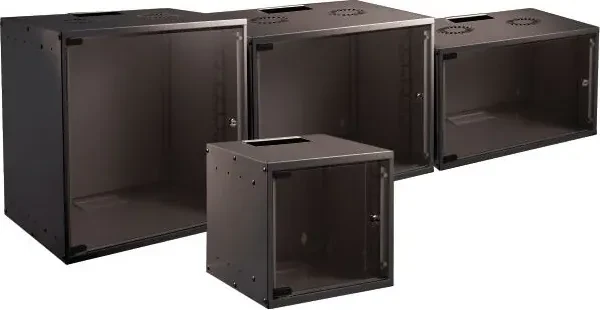 EFB Elektronik Basic Wandgehäuse 15HE, Sicherheitsglastür, IP2X, schwarz, 450mm tief