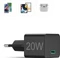 Hama Schnellladegerät USB-C PD/Qualcomm Mini-Ladegerät 20W schwarz Vorschaubild