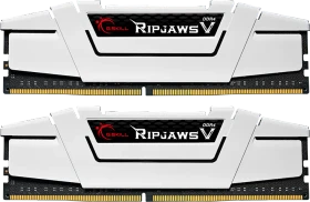 G.Skill RipJaws V weiß UDIMM 32GB Kit, DDR4-3600, CL18-22-22-42