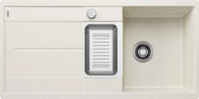 Blanco Metra 6 S-F Einbau Becken reversibel mit Ablauffernbedienung softweiß