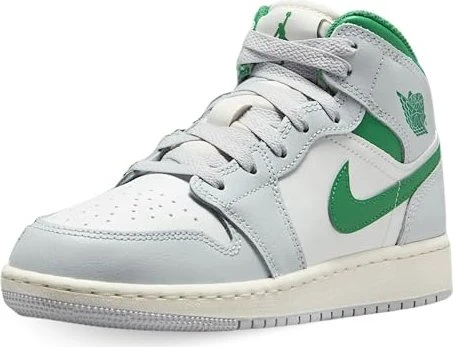Nike Air Jordan 1 Mid summit white/pure platinum/sail/pine green (Junior)