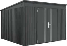 Floraworld Premium Gerätehaus 240x226cm metallic schwarz