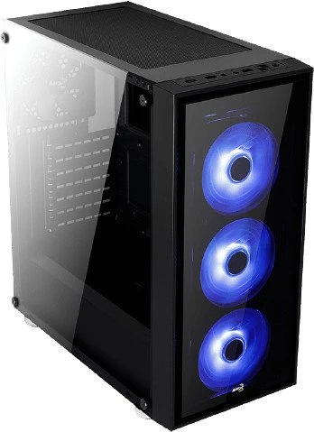 AeroCool Quartz Blue, Glasfenster