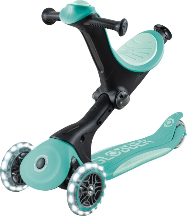 Globber Go Up Deluxe Lights Kickboard dark mint