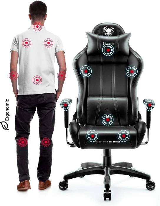 Diablo Chairs X-One 2.0 Normal Gamingstuhl, schwarz