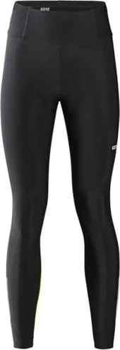 Gore Wear Progress Thermo Tights+ Fahrradhose lang black/neon yellow (Damen)