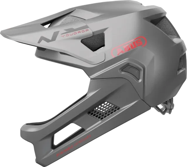 ABUS Youdrop Fullface-Kinderhelm ti silver