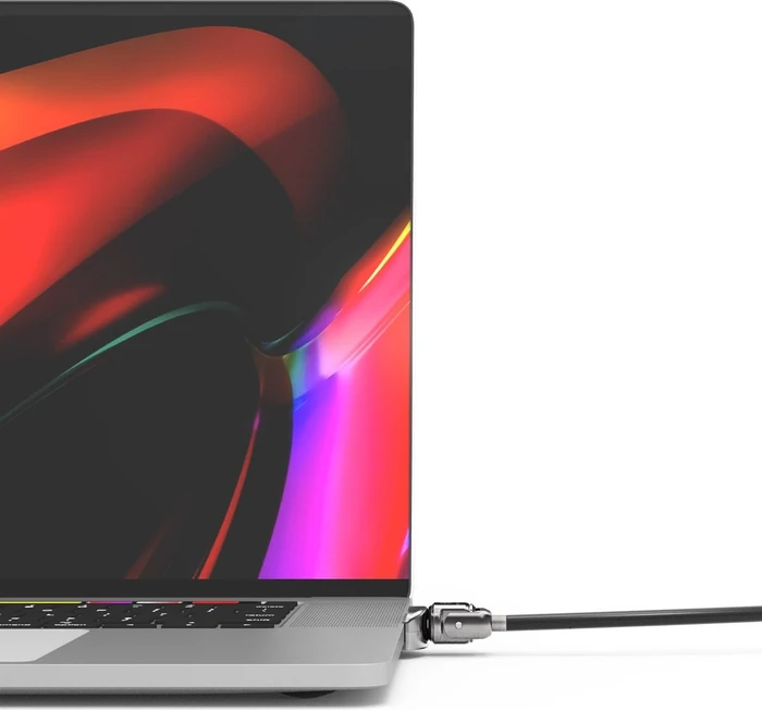 Maclocks Ledge Adapter inkl. Kabelschloss mit Schlüssel für Macbook Pro 16"