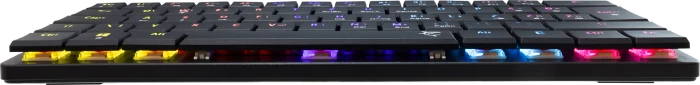 White Shark NAGAMAKI, schwarz, LEDs RGB, low-profile RED Switches, USB, US