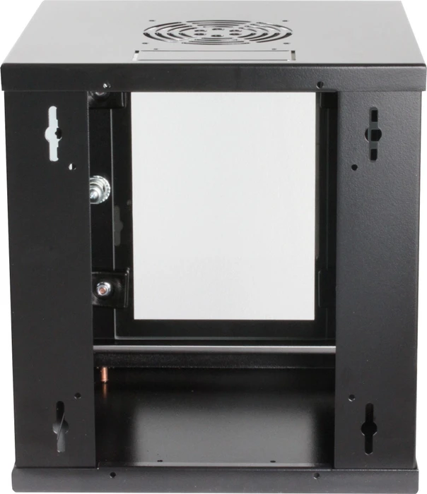 Intellinet 10" Wandschrank 6HE, Sicherheitsglastür, schwarz, 300mm tief