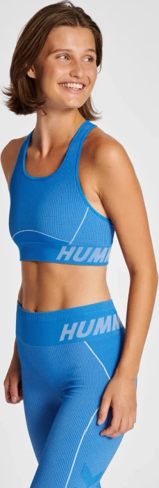 hummel Christel Sport-BH placid blue/lapis blue melange (Damen)