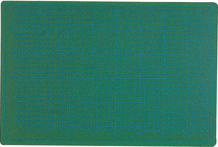 Ecobra Standard-Cutting-Mat selbstheilende Schneidematte 5-lagig, einseitig bedruckt, Sonderformat, grün