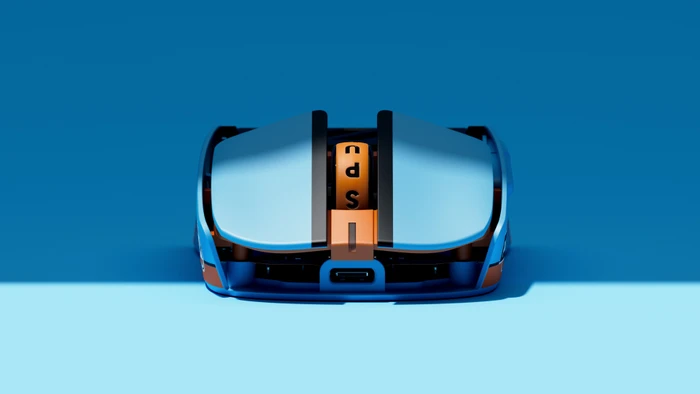 Pulsar Gaming Gears LAB X2F 8K Wireless Fingertip Gaming Maus, 5th Anniversary Edition blau/orange, USB