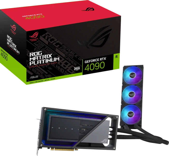 ASUS ROG Matrix GeForce RTX 4090 Platinum, ROG-MATRIX-RTX4090-P24G-GAMING, 24GB GDDR6X, 2x HDMI, 3x DP