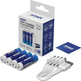 Xtar Rechargeable USB-C Mignon AA Li-Ion 3000mAh, 4er-Pack