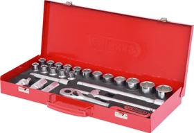 KS Tools Classic Steckschlüsselsatz inkl. Werkzeugbox, 24-tlg.