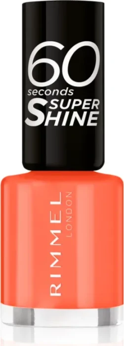 Rimmel 60 Seconds Super Shine Nagellack 404 Ora-ngy Vibe, 8ml