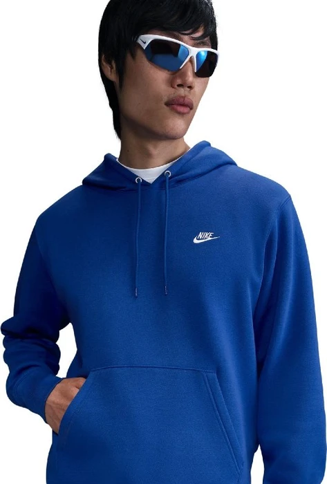Nike Club Fleece Hoodie game royal/white (Herren)
