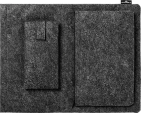 Durable Notebook Hülle MultiBag EFFECT Passend für maximal: 41,7 cm (16,4") Anthrazit, Grau