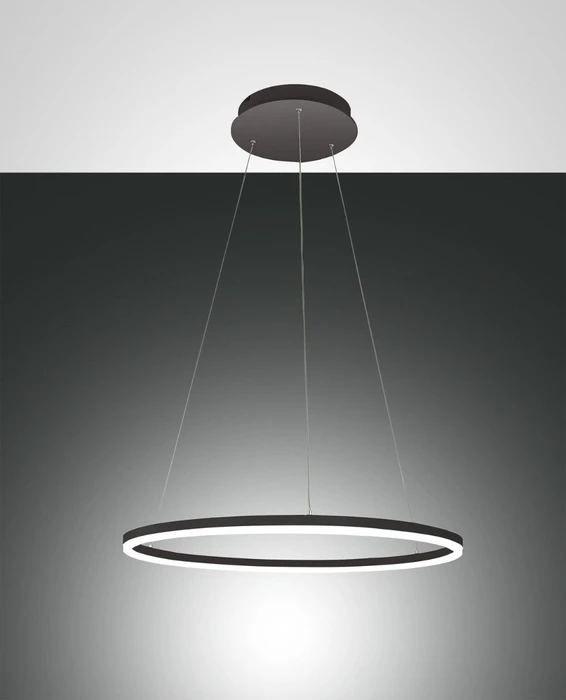 Fabas Luce Giotto Hängeleuchte 60cm 1-flammig schwarz