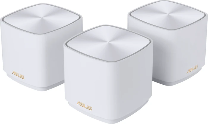 ASUS ZenWiFi AX Mini XD4, AX1800, weiß, Router und 2x Repeater Set, 3er-Bundle