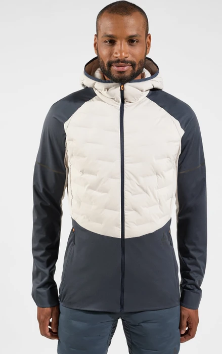 Odlo Zeroweight Insulator Laufjacke silver cloud/india ink (Herren)