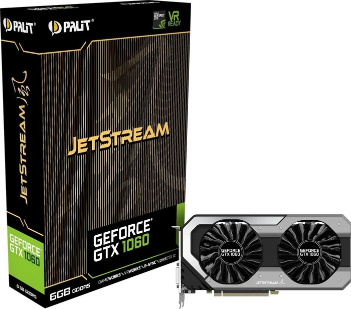 Palit GeForce GTX 1060 JetStream, 6GB GDDR5, DVI, HDMI, 3x DP