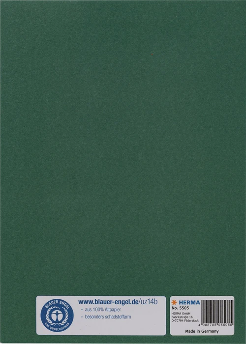 Herma Heftschoner Papier, A5, dunkelgrün, 25er-Pack