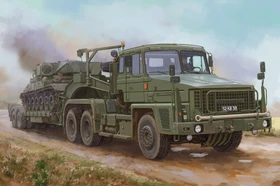 HobbyBoss Scammell Commander with 62 tonne Crane Fruehauf semi-trailer