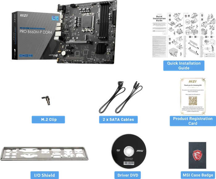 MSI PRO B660M-P DDR4 (Intel 1700)