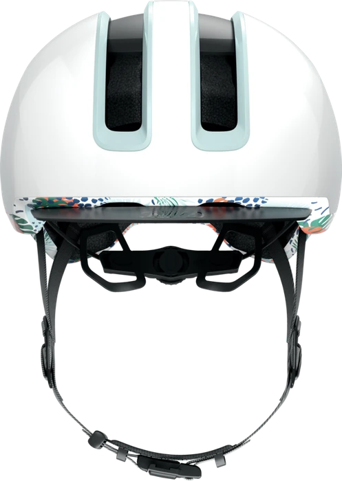 ABUS HUD-Y Helm flower white shiny