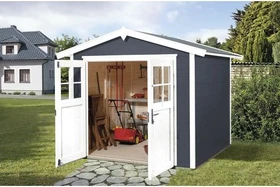 Weka 224 235x239cm Gerätehaus anthrazit