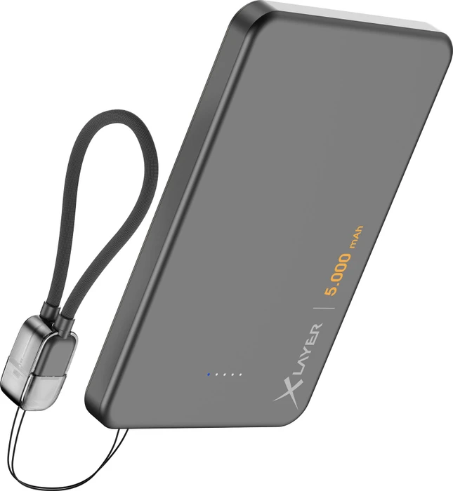 XLayer MagFix Pro Powerbank Ultra Slim 5000mAh schwarz