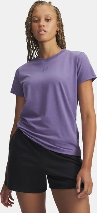 Under Armour Rival Core Funktionsshirt kurzarm purple luxe/white (Damen)