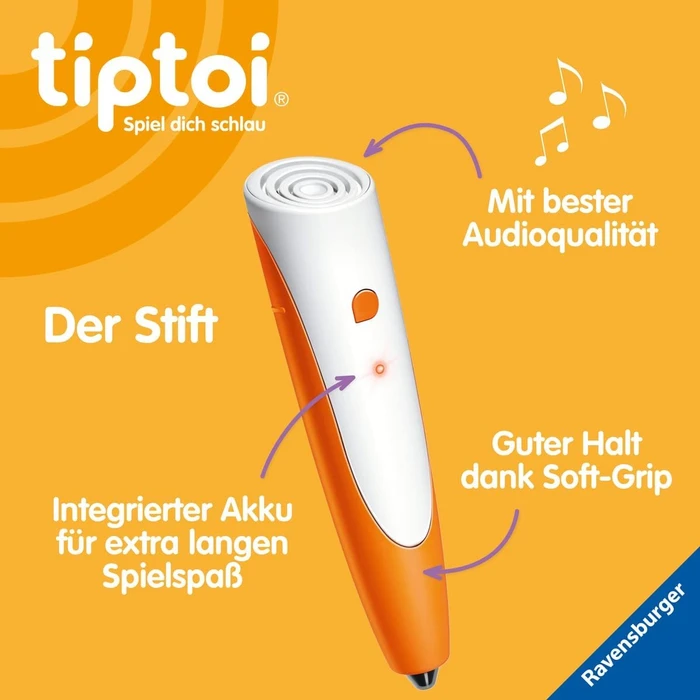 Ravensburger tiptoi Starter-Set Plus: Stift und Ladestation und Buch Meine schönsten Kinderlieder