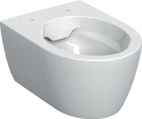 Geberit iCon Wand-WC Tiefspüler, verkürzte Ausladung, geschlossene Form, Rimfree weiß/KeraTect