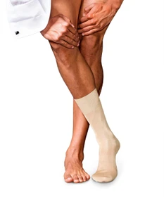Falke No. 9 Pure Fil d'Écosse Socken sand (Herren)
